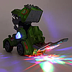 Робот машинка трансформер ефектна іграшка з музичним та світовим супроводом, фото 4