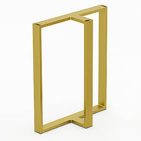 Опора для столу з металу 600×200 мм, H 730 мм 1 шт Золото