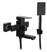 Змішувач для ванни MХ KUB-009 чорний (з нерж. сталі) Німеччина 5 років гарантія