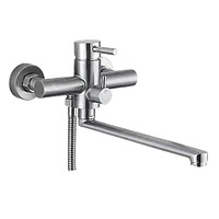 Змішувач для ванни із нерж. сталі SUS304 HB SUS-006 EURO Чехія 5 років гарантія