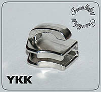 Бегунок сумочный для металлической молнии №5 YKK без висюльки, никель.