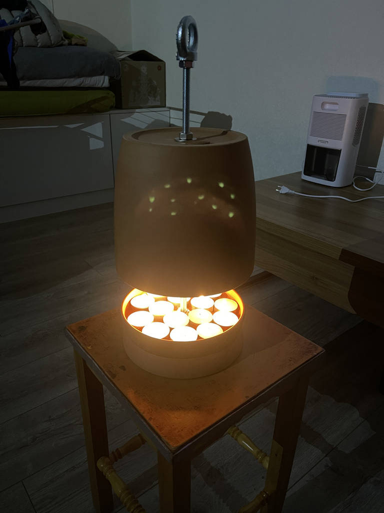 Камін-світильник теракотовий керамічний збірний XXL 20×45см - фото покупців 1