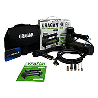 Автокомпрессор URAGAN 12В 35 л/мин 7 атм 170Вт от прикуривателя с манометром