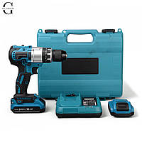 Дриль-шуруповерт MULIN SEN 24V у кейсі, метал. патрон, 2×4.0Ah АКБ, реверс, 3 режими