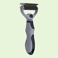 Щітка-стриппінг для вичісування підшерстя ЕнімОл L, безпечний ковтуноріз для довгошерстих котів та собак, фото 2