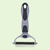 Щітка-стриппінг для вичісування підшерстя ЕнімОл L, безпечний ковтуноріз для довгошерстих котів та собак, фото 4