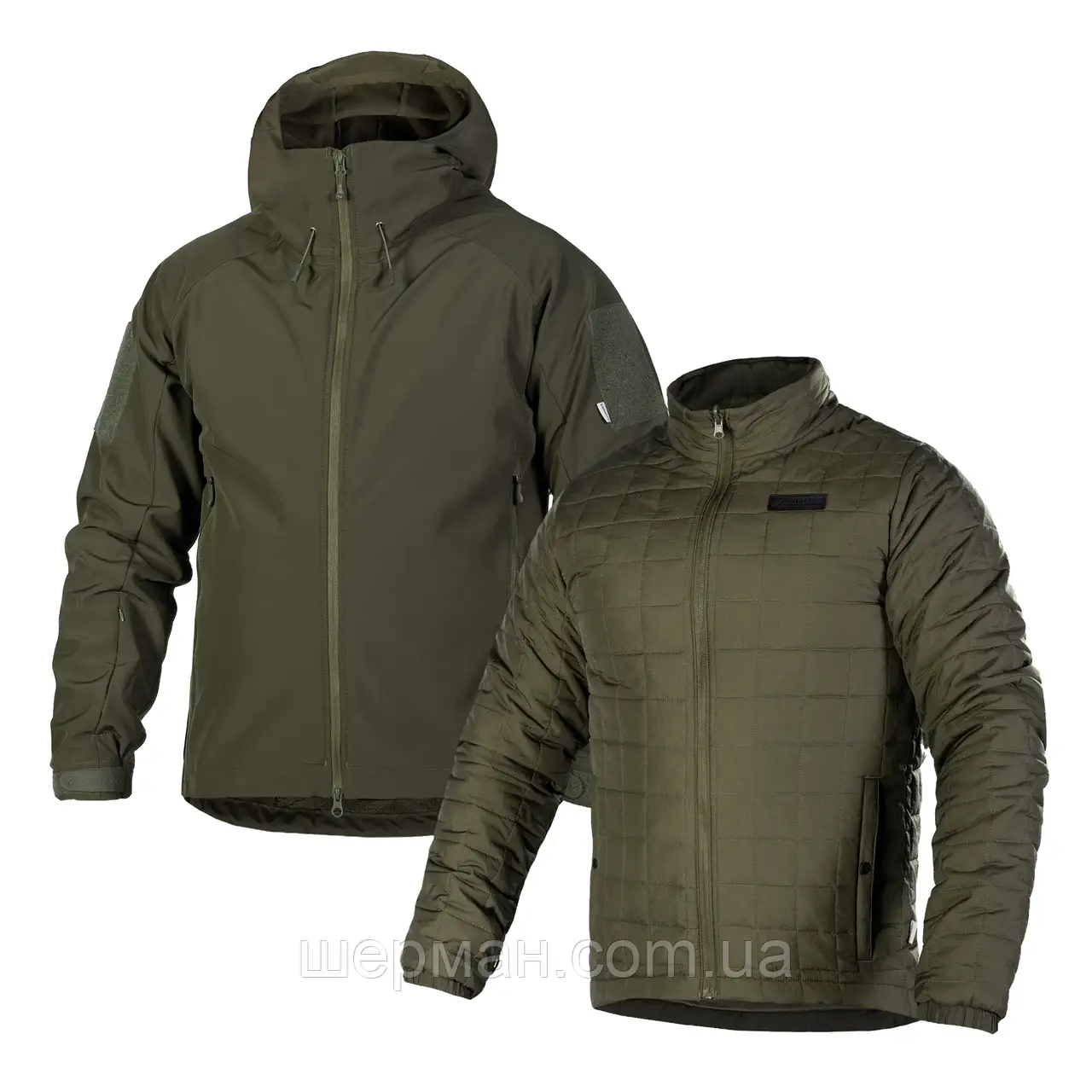 Комплект 2в1 Куртка SoftShell з підстібкою (9421+9422) Олива (9423), 2XL