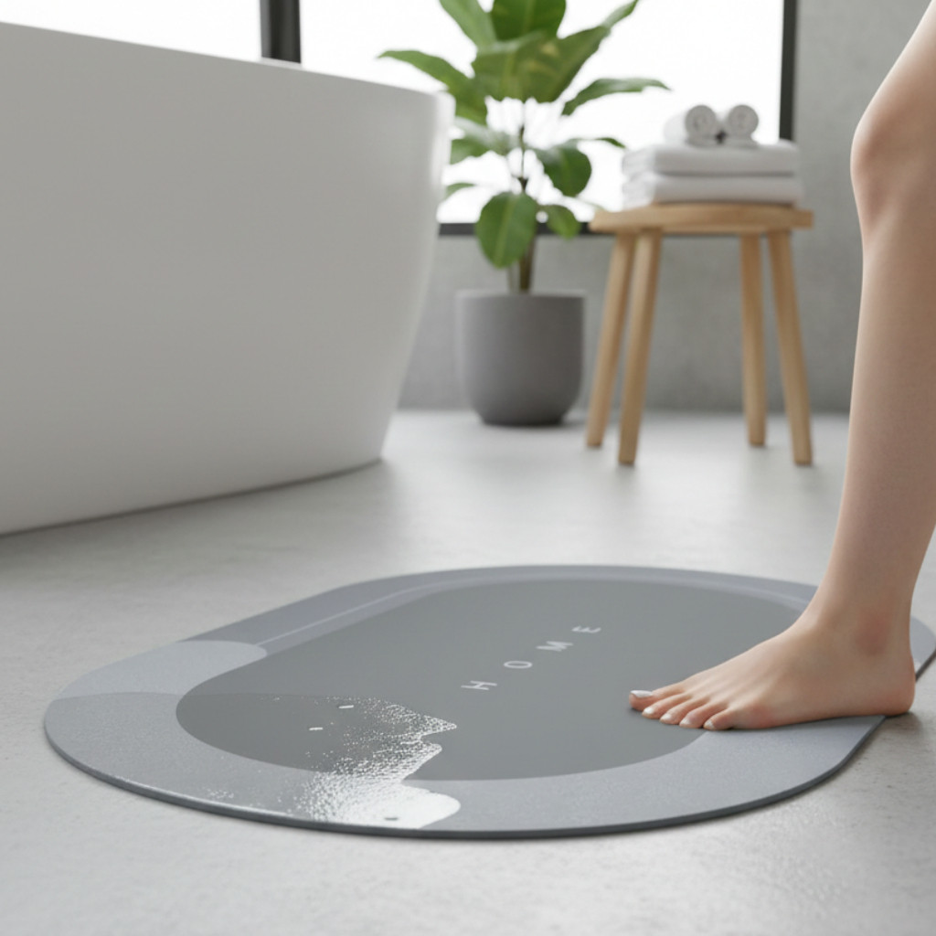 Килимок для ванної кімнати Bathlux антиковзкий м'який водопоглинаючий 40х60, фото 1