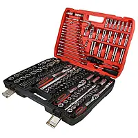 Набір інструментів для автомобіля 216 предметів | Професійний набір головок і тріскачок 1/2, 1/4 і 3/4 дюйма
