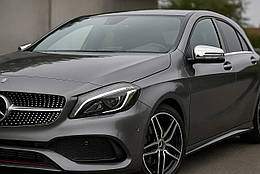 Накладки на дзеркала для Mercedes A-сlass W176 Нержавіюча сталь (2 шт)