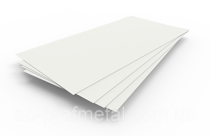 Лист оцинковки білого кольору товщиною 0,32 мм., фото 1