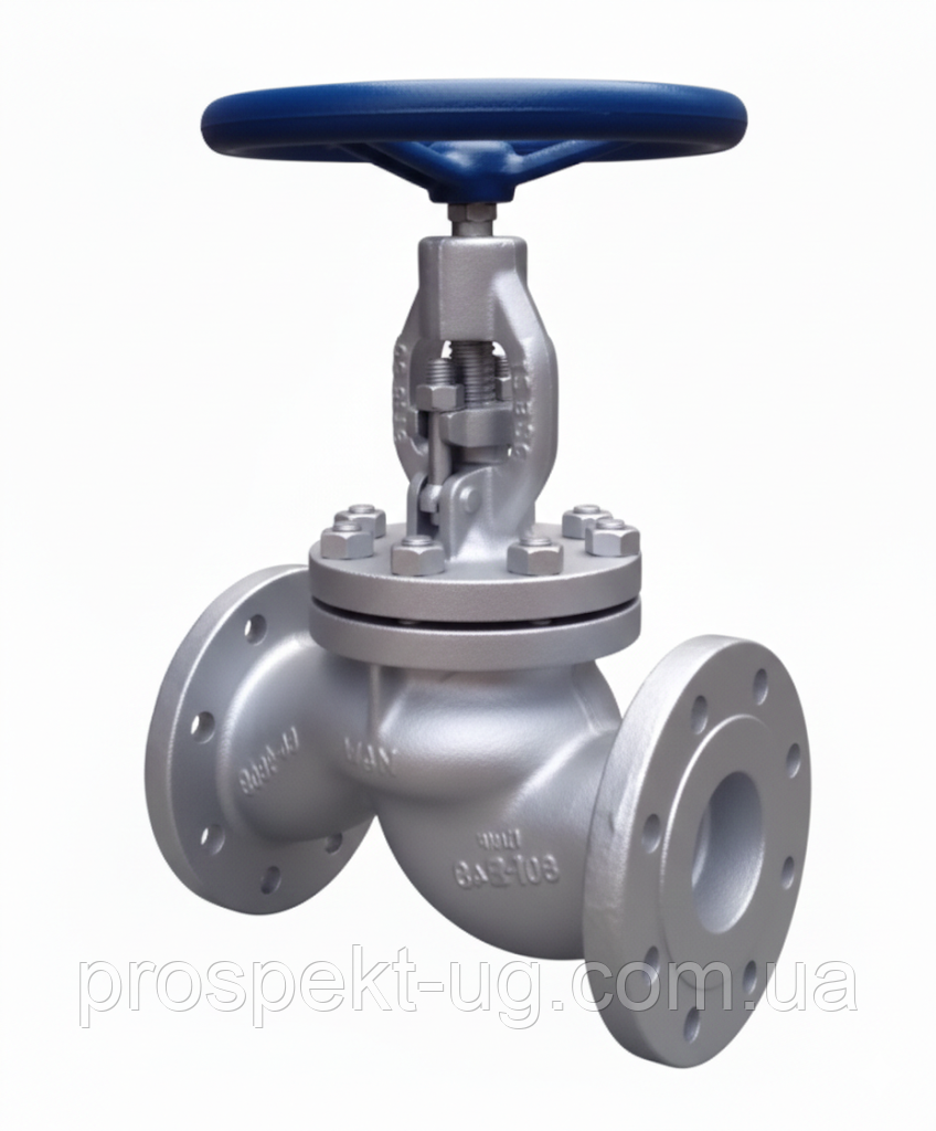 Вентиль запірний сталевий 15с65нж Ду50 Ру16 фланцевий, фото 1