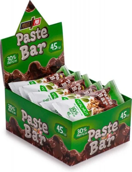 Протеїновий батончик Power Pro Paste Bar 12x45g Walnut, фото 1