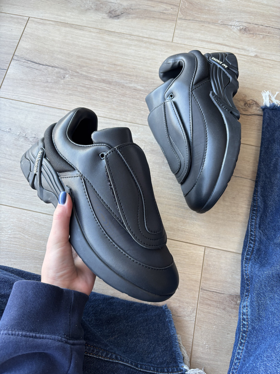 Adidas x Raf Simons Antei Total Black, фото 1