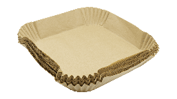 Форма для аерогриля, пергаментна, квадратна, 23/28*4,5 см, 100 шт.