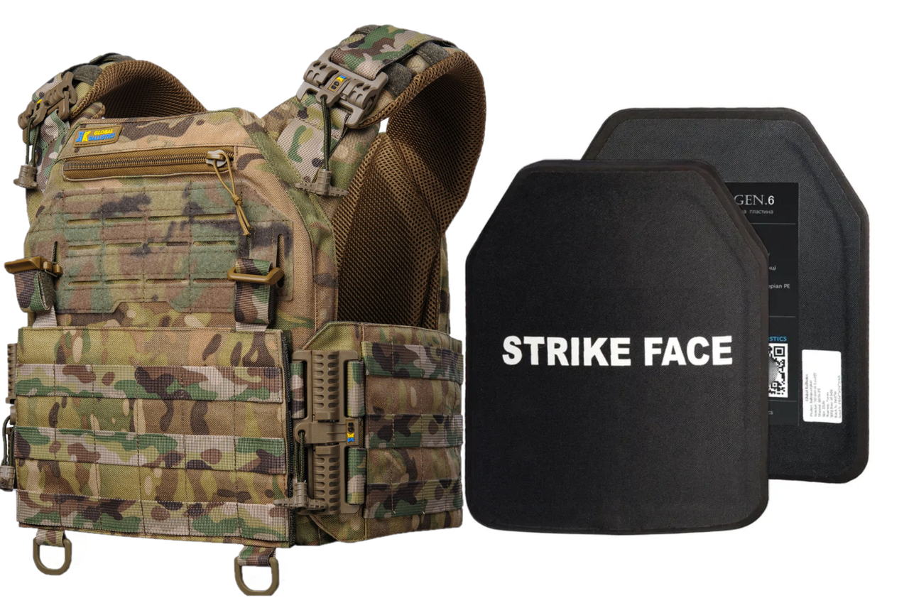 Бронежилет 3-го класу захисту Вага 3.5 кг. з системою швидкого скидання мультикам, фото 1