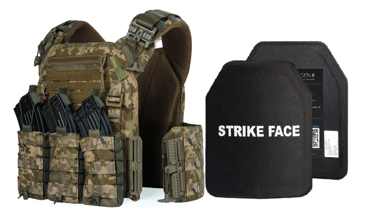 Бронежилет Warmor 6-го класу піксель, фото 1