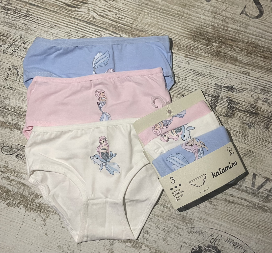 Бавовняні трусики для дівчаток Русалонька, фото 1
