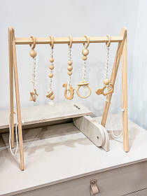 Дитячий підлоговий мобіль тренажер Монтессорі Baby Gym Бегемотик