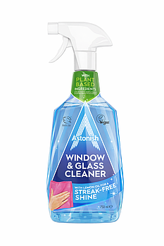Засіб для миття скла та дзеркал Astonish Window & Glass Cleaner, 750 мл