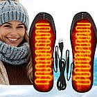 Устілки з підігрівом від USB, до 50°C, розмір 41-45 / Устілки від повербанка / Термоустілки для взуття, фото 6