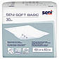 Пелюшки вбираючі Seni Soft Basic (60х60 см) 30 шт. Економ упаковка для дорослих та догляду, фото 2