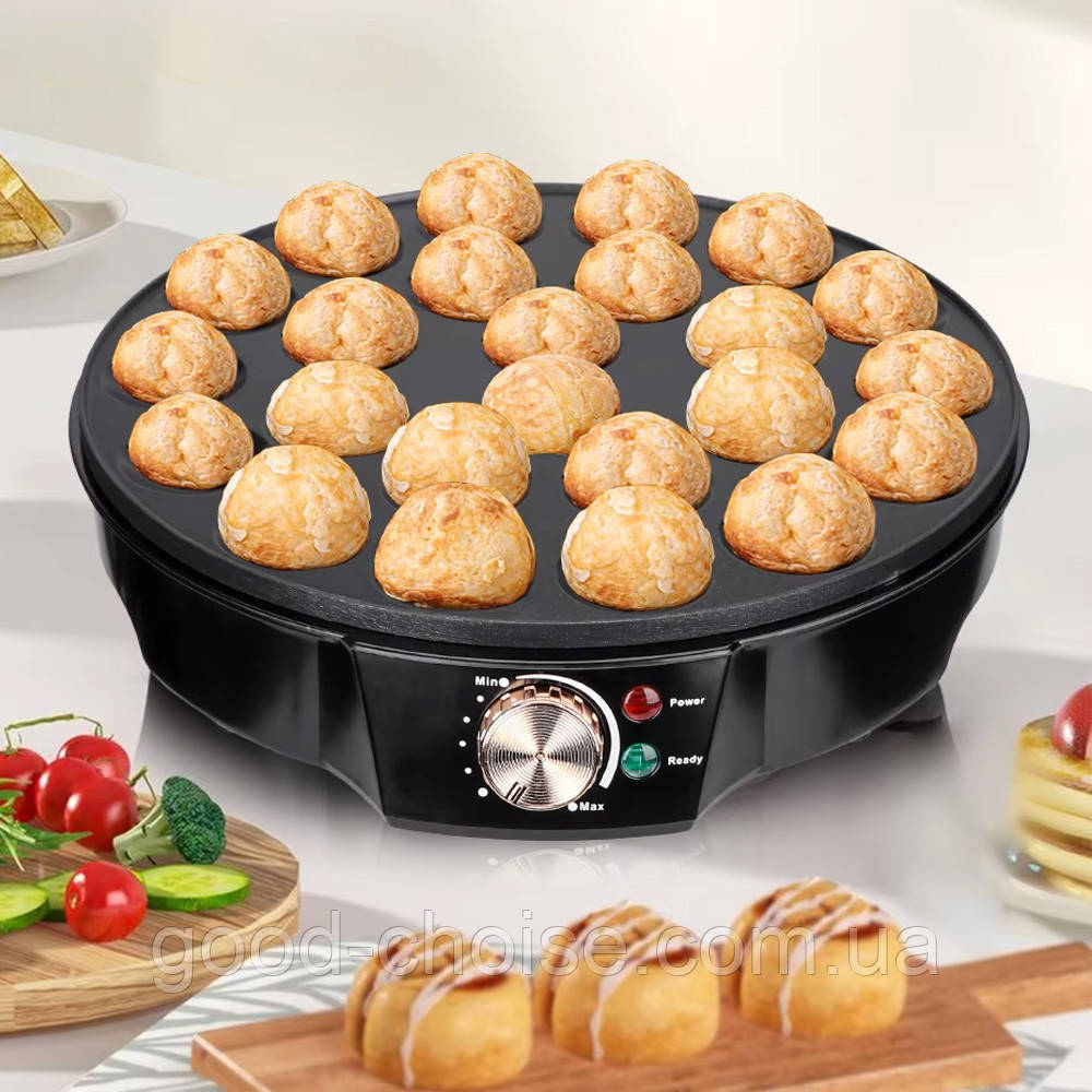 Апарат для приготування пончиків 24шт, 1200Вт, R.527 / Пончиковий апарат / Електрична машинка для пончиків, фото 1