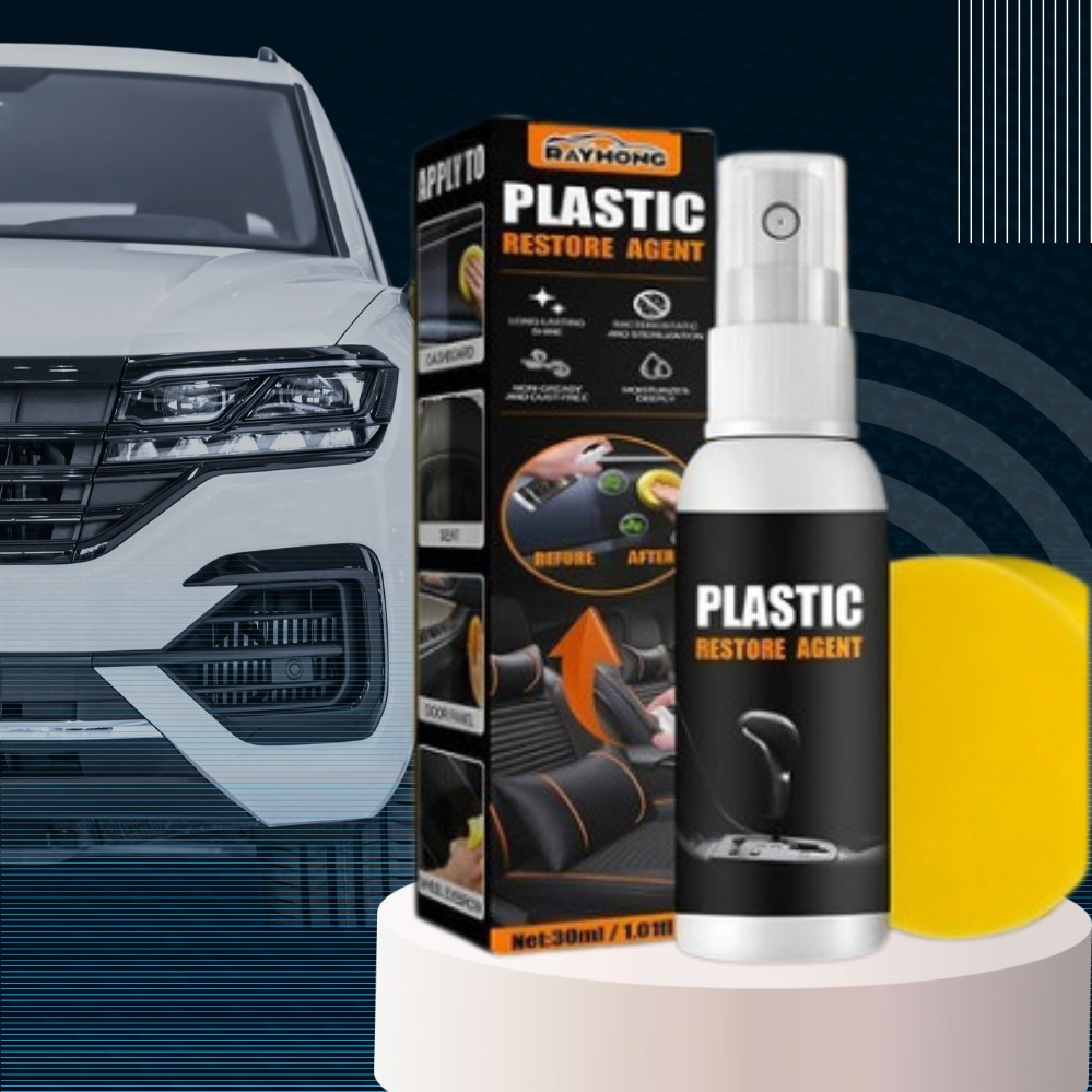Засіб для полірування пластику в салоні авто Поліроль для пластику автомобіля Набір для догляду за салоном автомобіля, фото 1
