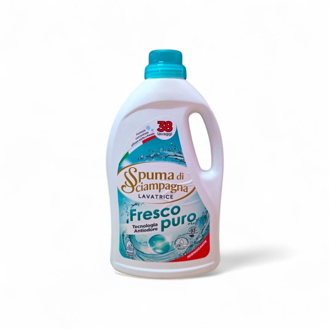 Засіб для прання білих речей Spuma di Sciampagna Fresco puro, 1710 мл 38 прань, фото 1