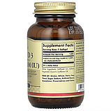 Solgar, вітамін D3 (холекальциферол), 250 мкг (10 000 МО), 120 капсул, фото 2