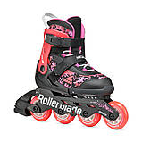 Ролики дитячі Rollerblade Microblade SL Black Coral 33-36.5, фото 3