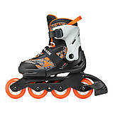 Ролики дитячі Rollerblade Microblade SL Black Orange 33-36.5, фото 4