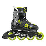 Ролики дитячі Rollerblade Microblade SL Black Lime 36.5-40.5, фото 4