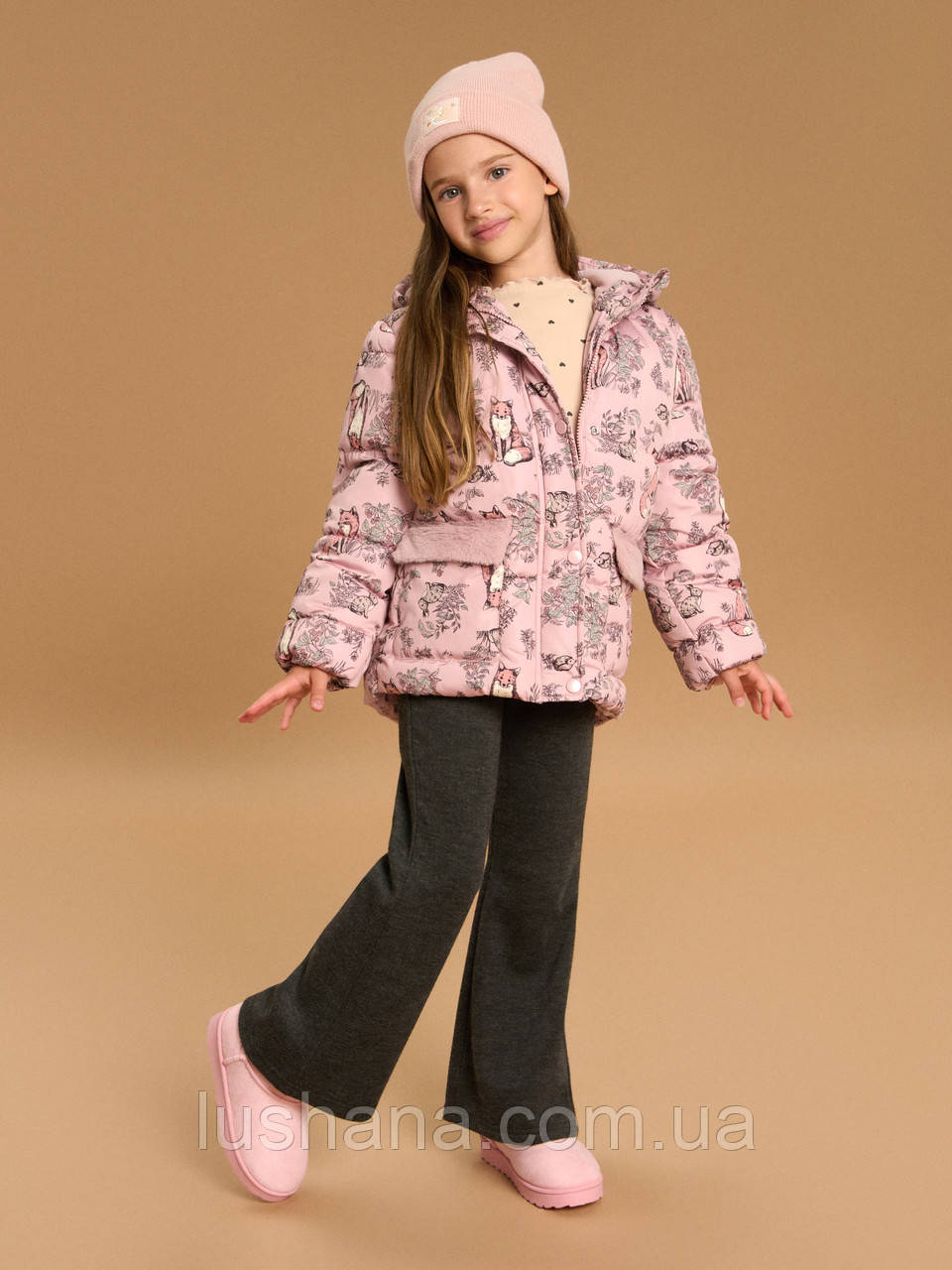Демісезонна куртка Sinsay на дівчинку / махрова (флісова) підкладка / р.116, 5-6 років, фото 1