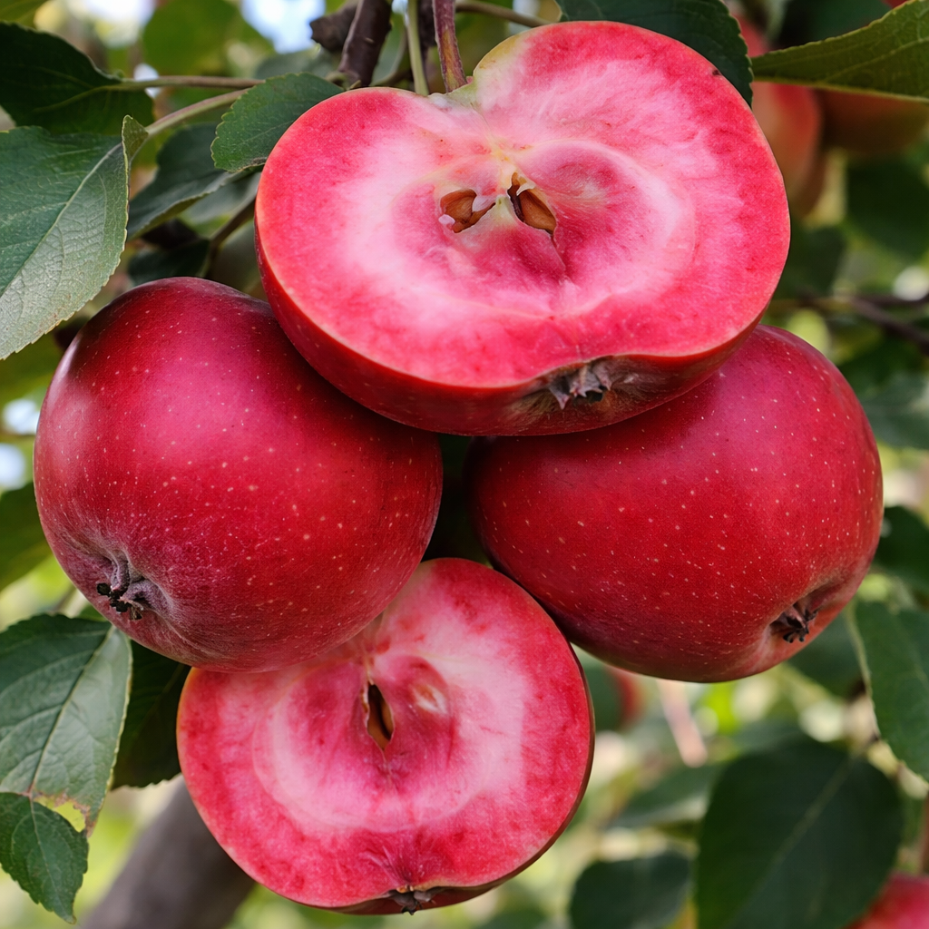 Саджанці Яблуні Ред Пешн - красном'яса, осіння, крупноплідна, фото 1