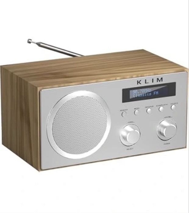 Мережеве радіо KLIM DAB AM/FM, Bluetooth, USB, AUX, будильник, вихід на навушники, фото 1
