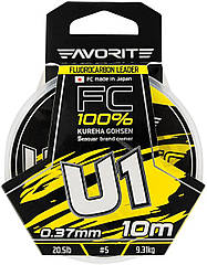 Флюорокарбон Favorite U1 FC 10м #5.0/0.37mm 20.5lb/9.31kg