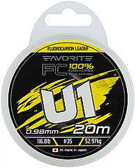 Флюорокарбон Favorite U1 FC 20m #35/0.98mm 116.8lb/52.97kg