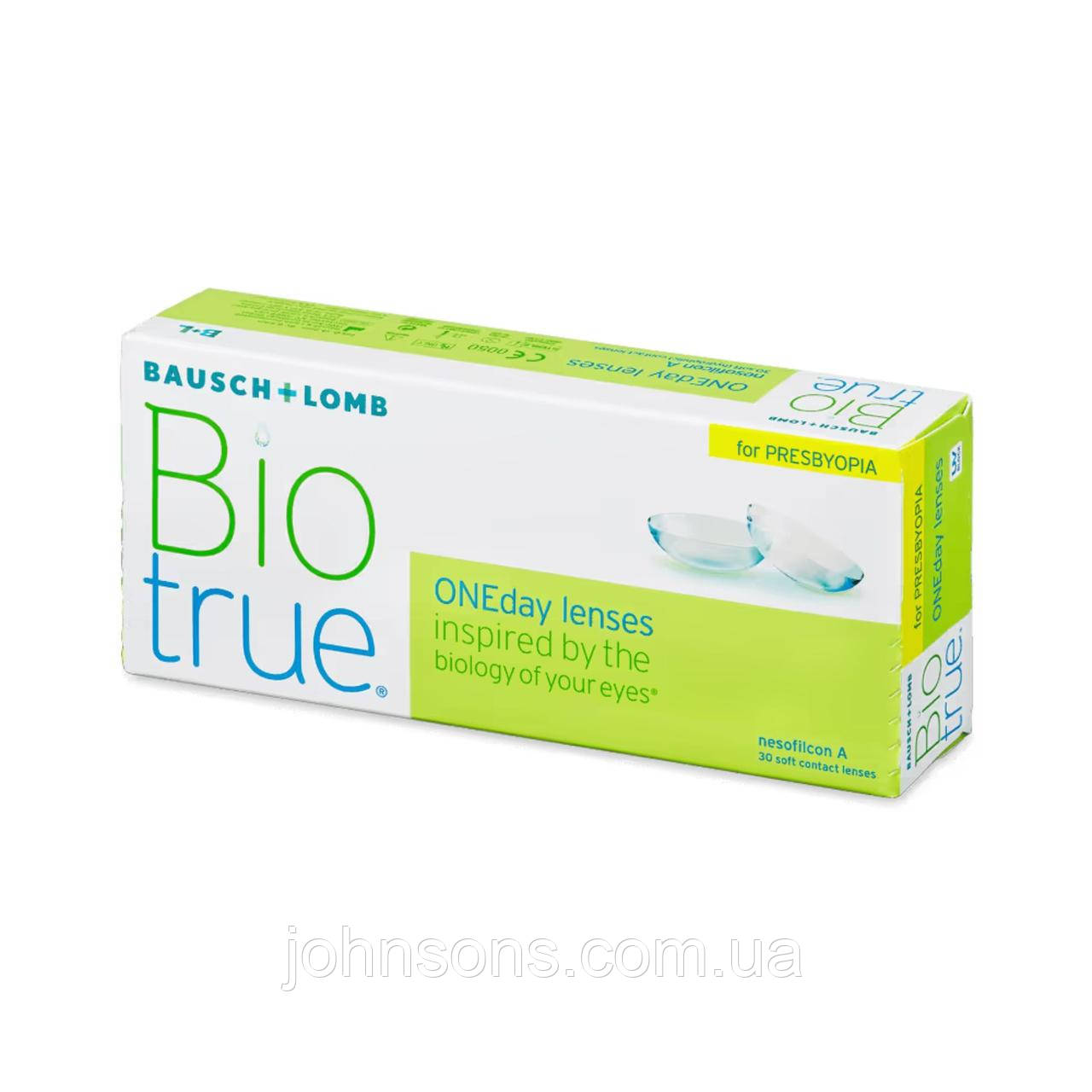 BioTrue ONEday for PRESBYOPIA 30 лінз в уп | Одноденні Мультифокальні Контактні лінзи, фото 1