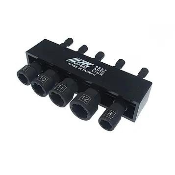 Набір головок для пошкоджених болтів та гайок під шуруповерт 1/4" 5од. JTC 6227 JTC