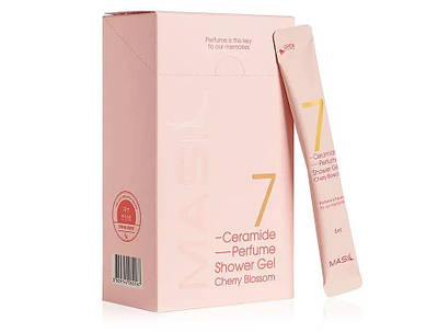 Гель для душу з ароматом вишні квітучої Masil 7 Ceramide Perfume Shower Gel Cherry Blossom, тестер 8 ml
