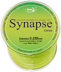 Волосінь Katran Synapse Citron 1000m (лимон.) 0.286mm 13.25lb/6kg