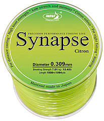 Леска Katran Synapse Citron 1000m (лимон.) 0.309mm 15.45lb/7.01kg