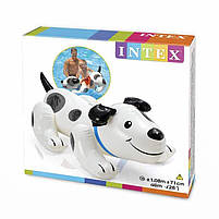 Дитячий надувний плотик Intex 57521 «Цуценя» 108×71 см — надувний матрац для купання, з ручками, до 55 кг, 3+, фото 7