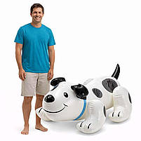 Дитячий надувний плотик Intex 57521 «Цуценя» 108×71 см — надувний матрац для купання, з ручками, до 55 кг, 3+, фото 8