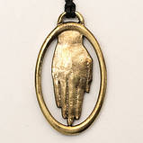 Амулет Щаслива Долоня Бронзове покриття / Амулет Щаслива Долоня Бронзове покриття 2x2 см, фото 2