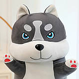 М'яка іграшка подушка обіймана Хаскі 100 см, фото 2