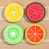 Підставка під чашку силіконова, набір 4 шт, 8,5 см (Підставка під кухоль)