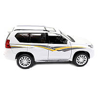 Іграшкова машинка металева «Toyota Land Cruiser Prado» Автопром Тойота джип, білий, 14*5*5 см, (68482), фото 4