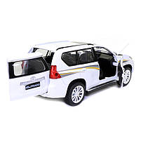 Іграшкова машинка металева «Toyota Land Cruiser Prado» Автопром Тойота джип, білий, 14*5*5 см, (68482), фото 5